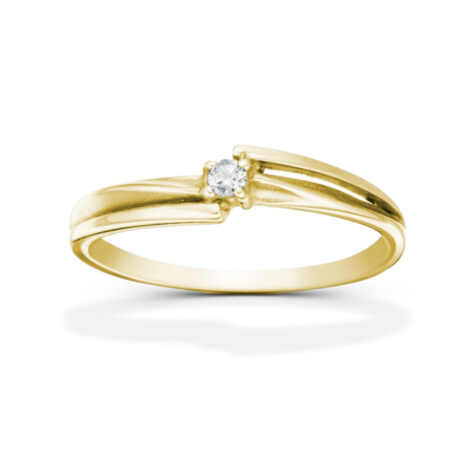 Michelle zlatý zásnubní prsten šperky jiříček zezhora