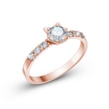Micio zásnubní prsten růžové zlato šperky jiříček z úhlu