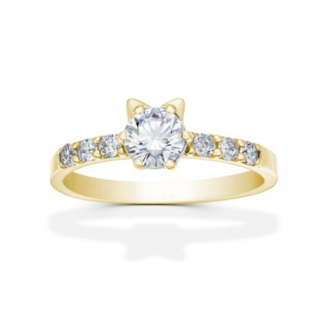 zlatý zásnubní prsten Micio