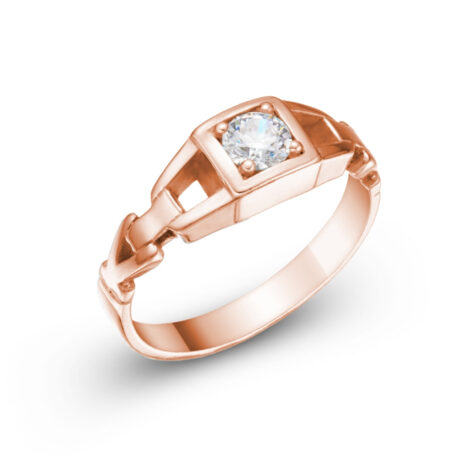 Brooklyn zásnubní prsten růžové zlato šperky jiříček z úhlu