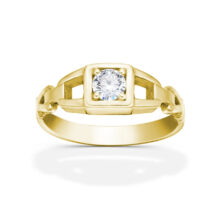 Brooklyn zlatý zásnubní prsten šperky jiříček zezhora