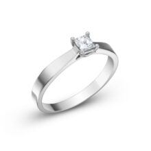 Zoe stříbrný zásnubní prsten bílé zlato šperky jiříček z úhlu