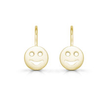 zlaté náušnice Smajlík