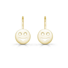 zlaté náušnice Smajlík