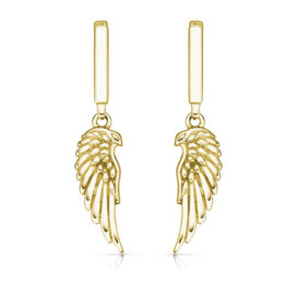 zlaté náušnice Andělská křídla