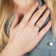 zlatý zásnubní prsten alexandra