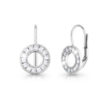 stříbrné náušnice Karma se zirkony