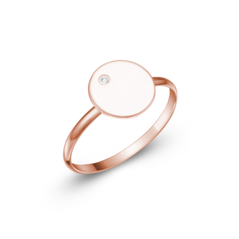 Luna minimalistický prsten růžové zlato šperky jiříček