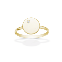 Luna minimalistický zlatý prsten šperky jiříček