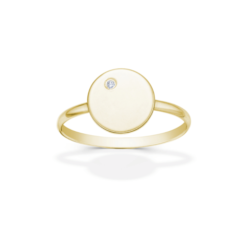 Luna minimalistický zlatý prsten šperky jiříček