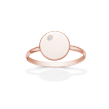 Luna prsten růžové zlato šperky jiříček