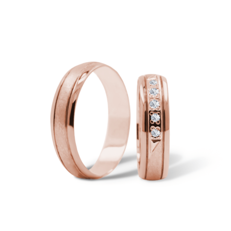 Benita snubní prsteny růžové zlato šperky milan jiříček B91