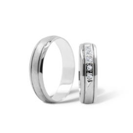 Benita stříbrné snubní prsteny bílé zlato šperky milan jiříček B91