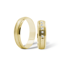 Benita zlaté snubní prsteny žluté zlato šperky milan jiříček B91