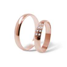 Camila snubní prsteny růžové zlato šperky milan jiříček K117