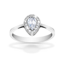 Stříbrný prsten Blue Star