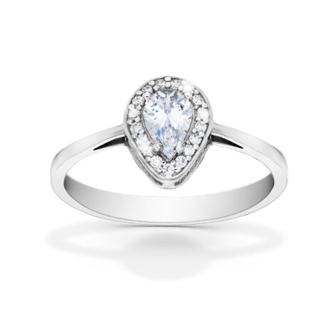 Stříbrný prsten Blue Star