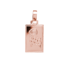 Pollux přívěsek znamení zvěrokruhu beran destička s ruční rytinou růžové zlato šperky jiříček