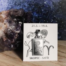 Pollux stříbrný přívěsek znamení zvěrokruhu beran destička s ruční rytinou bílé zlato šperky jiříček lifestyle