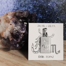 Stříbrný přívěsek Zvěrokruh - Pollux - Štír