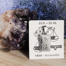 Stříbrný přívěsek Zvěrokruh - Pollux - Váhy