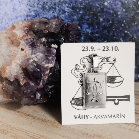 Stříbrný přívěsek Zvěrokruh - Pollux - Váhy