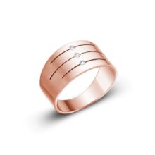Riley II moderní prsten růžové zlato šperky jiříček