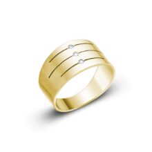 Riley II moderní zlatý prsten šperky jiříček