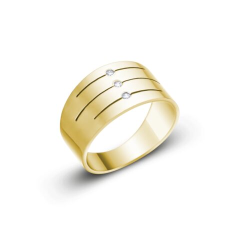 Riley II moderní zlatý prsten šperky jiříček