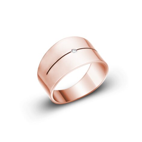 Riley moderní prsten růžové zlato šperky jiříček