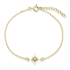 Atria zlatý náramek hvězdička žluté zlato šperky jiříček
