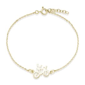 zlatý náramek cyklistické kolo šperky jiříček žluté zlato
