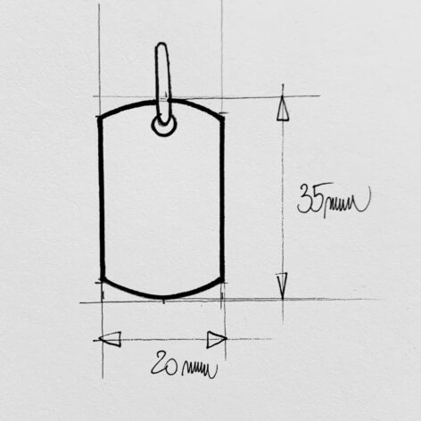 441 585 stříbrný přívěsek pánský velká destička s možností personalizace rozměry
