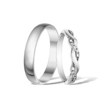 Stříbrné snubní prsteny Elena šperky jiříček