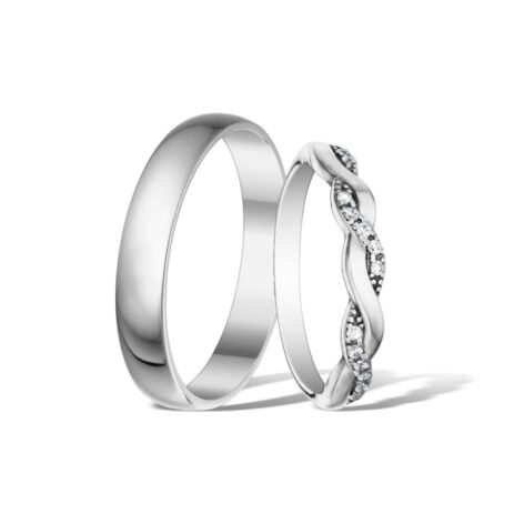 Stříbrné snubní prsteny Elena šperky jiříček