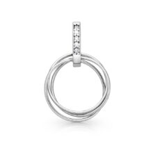 karma trojitá stříbrný přívěsek Sabrina se zirkony šperky jiříček