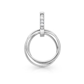 karma trojitá stříbrný přívěsek Sabrina se zirkony šperky jiříček