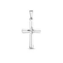 zlatý přívěsek drobný křížek s rytinou