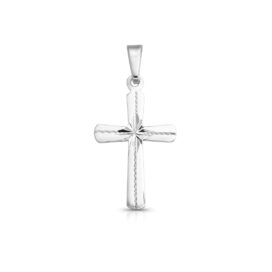 zlatý přívěsek drobný křížek s rytinou