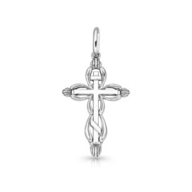 stříbrný přívěsek zaoblený pravoslavný kříž š šperky jiříček