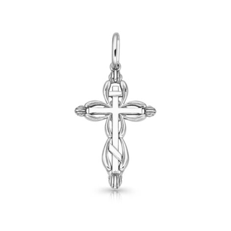stříbrný přívěsek zaoblený pravoslavný kříž š šperky jiříček
