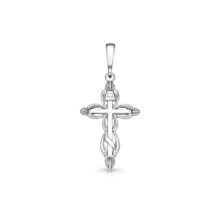 zlatý přívěsek zaoblený pravoslavný kříž šperky jiříček menší