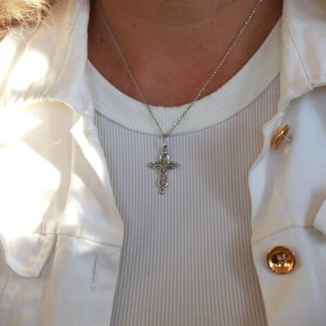 pravoslavný zaoblený kříž větší