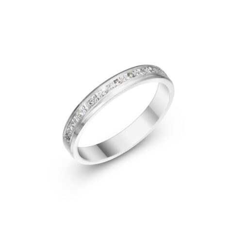 snubní prsteny stříbrné bílé zlato Mirelle šperky jiříček pár