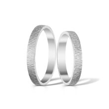 Stříbrné snubní prsteny Time