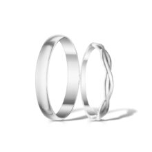 Stříbrné snubní prsteny Connexion