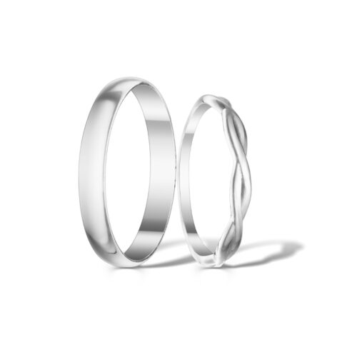 Stříbrné snubní prsteny Connexion