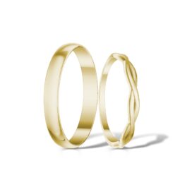 Zlaté snubní prsteny Connexion
