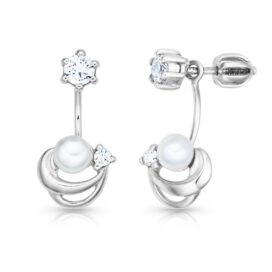 Stříbrné náušnice Elia