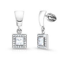 Luxusní stříbrné náušnice Niké